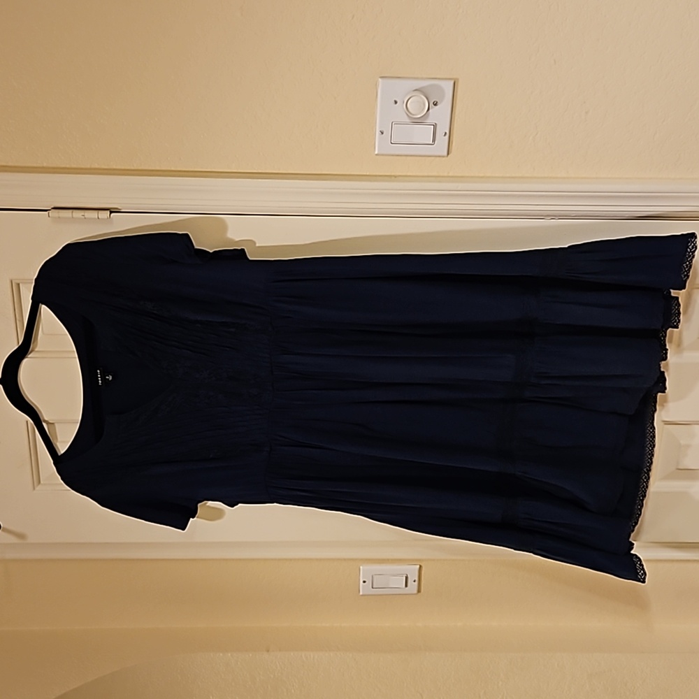 Torrid Navy Blue Lace Dress Size 2